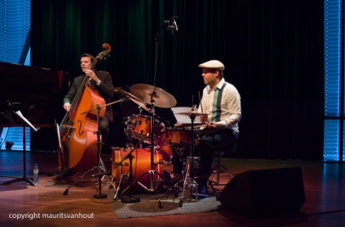 Amsterdam, 25 mei 2017. Trio Vein trad op in het Bimhuis in Amsterdam. Foto: Thomas Lähns, Florian Arbenz