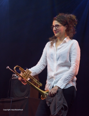 Gent, 7 juli 2017.Tijdens het jaarlijkse Gent Jazz festival treedt French Quarter op. Foto: Airelle Besson